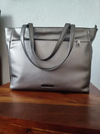 Bolso Shopper Fun&Basics Plateado