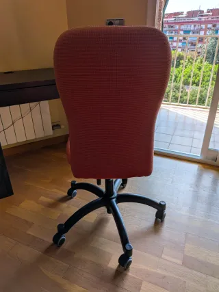 Silla Oficina Ikea Roja y Negra