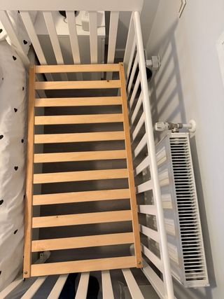 Cuna Micuna madera blanca 120x60