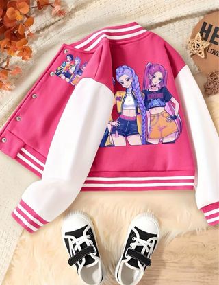 Chaqueta K-Pop Estilo Universitario