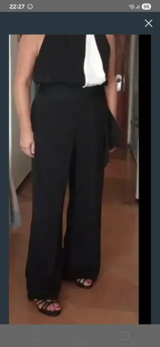 Mono largo negro y blanco