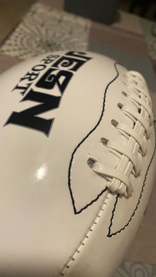 Balón de Rugby JESN Sport Blanco y marrón