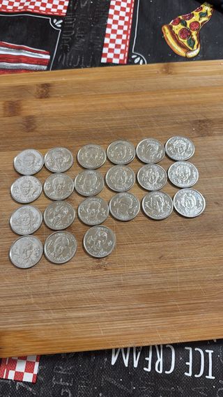 Monedas de fútbol 2000