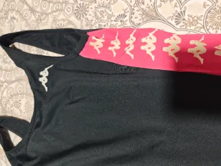 Body Kappa Negro y Rosa