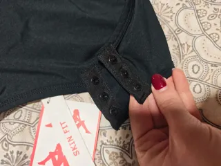 Body Kappa Negro y Rosa