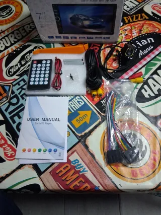 Radio android Pantalla 1Din 7" Mp5 con cámara