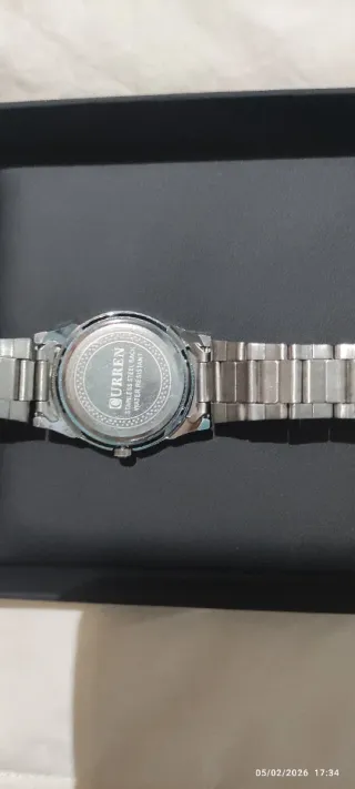 Reloj CURREN Plata y Blanco Nuevo