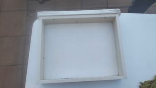 Mesa extensible blanca de plástico