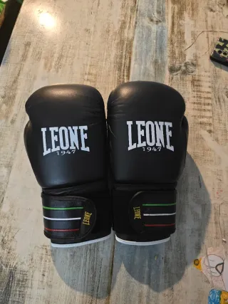 Guantes Boxeo Leone K1 Muay Thai Negros