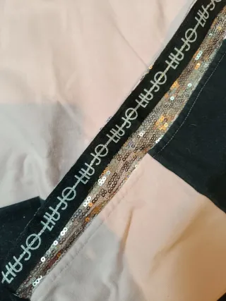 Sudadera Liu Jo Rosa y Negra Talla S