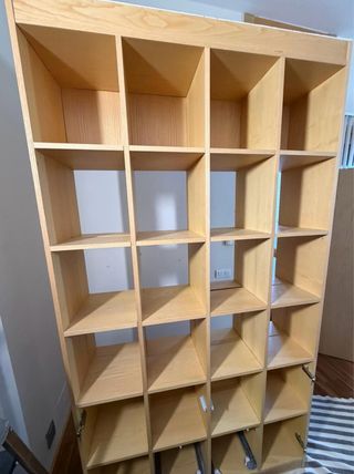 Librería Mueble Madera Roble