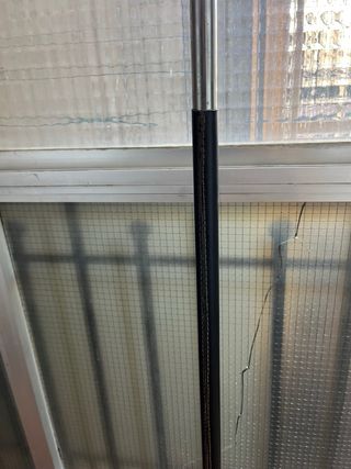 Lámpara de pie tela y metal