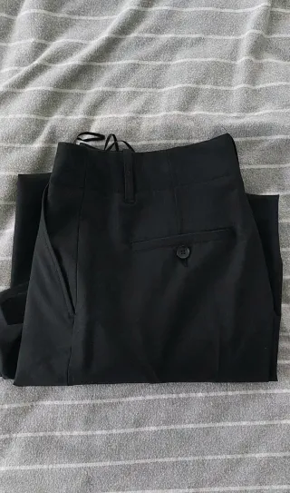 Pantalón Zara Negro Talla S Nuevo