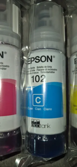 4 Cartucce originali Epson Ecotank 102 (Nero, Magenta)