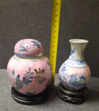 Coppia vasi orientali rosa