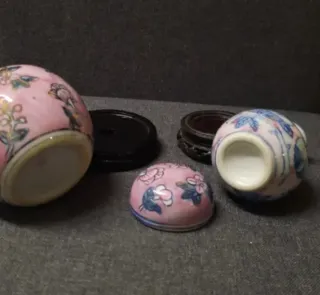 Coppia vasi orientali rosa