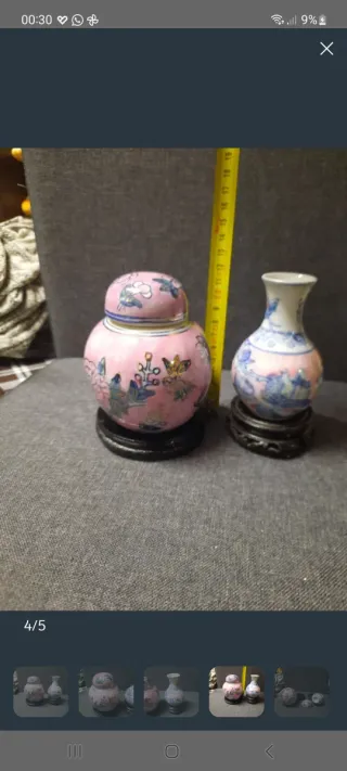 Coppia vasi orientali rosa