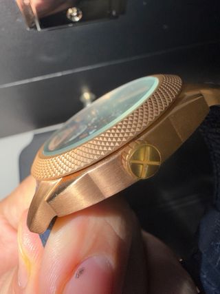 Reloj Fossil Azul y Dorado de coleccionista