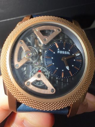 Reloj Fossil Azul y Dorado de coleccionista