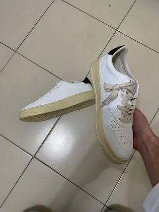 Autry Medalist Sneakers Bianche Beige