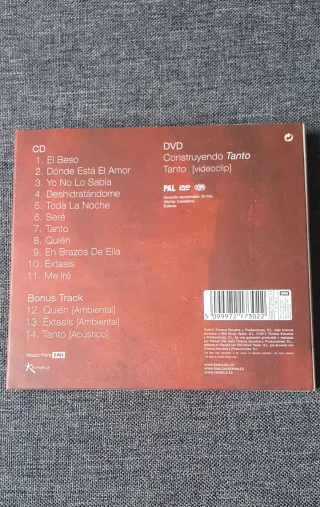 Pablo Alborán Tanto CD + DVD Latino