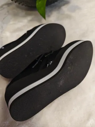 Zapatos charol negros plataforma mujer talla 38