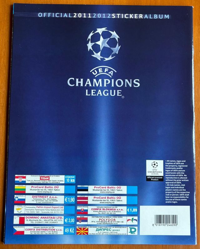 Colección Cromos Champions League 2011/2012