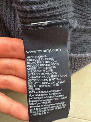 Tommy Hilfiger Camisola de Algodão Azul