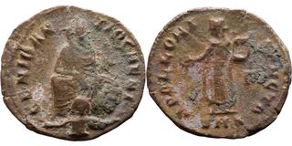 Moneda Romana Antigua Maximino II Daia