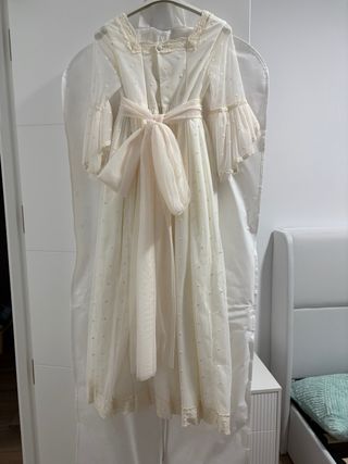 Traje de comunión talla 10 en beig