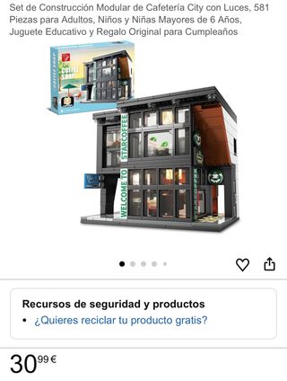 NUEVO Set Construcción Cafetería Modular con Luces