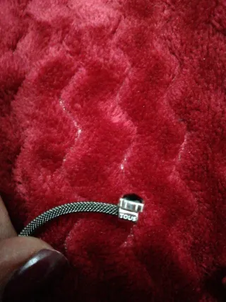 Pulsera Tous Plata Negra