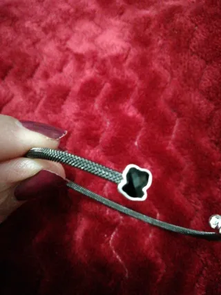 Pulsera Tous Plata Negra