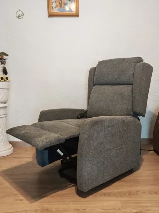 Sillón Relax Eléctrico Gris Tela - 6 movimientos