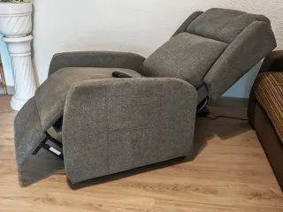 Sillón Relax Eléctrico Gris Tela - 6 movimientos