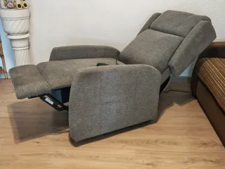 Sillón Relax Eléctrico Gris Tela - 6 movimientos