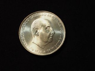 Moneda 100 pesetas plata 1966 Franco