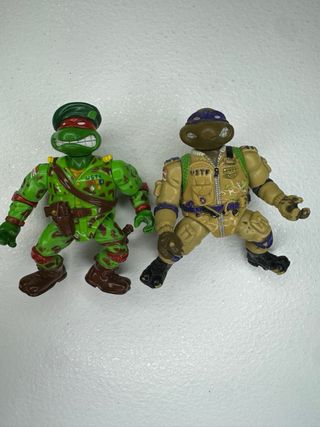Lotto tartarughe ninja militari vintage tmnt