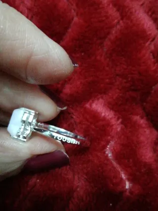 Anillo Tous Oso Perla Plata 925