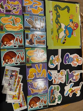 Lote cromos y pegatinas variados