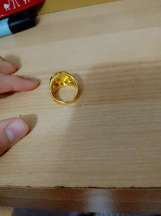 Anillo Versace Bañado Oro 18k