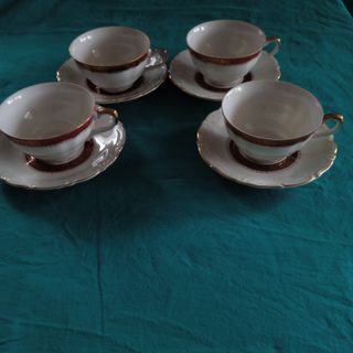 Tazze tè c/piattino porcellana Reinstad Bavaria