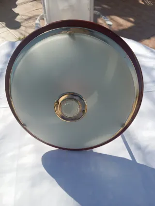 Plafón techo vintage metal y cristal