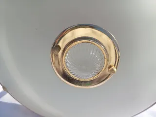 Plafón techo vintage metal y cristal