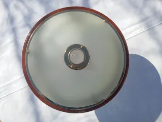 Plafón techo vintage metal y cristal