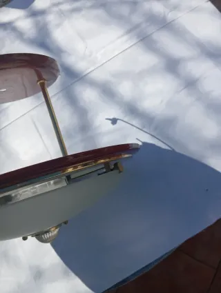 Plafón techo vintage metal y cristal