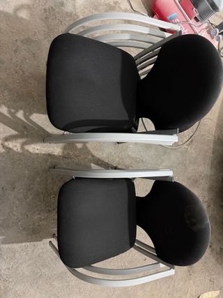 Sillas Negras Oficina/Negocio (6unidades)