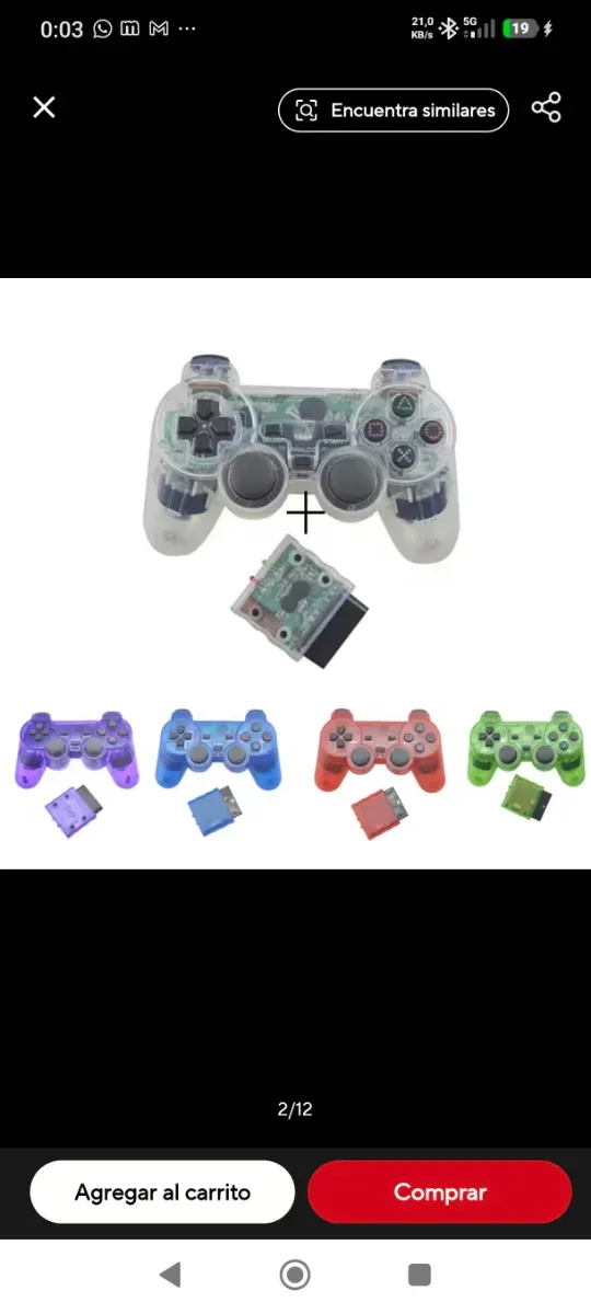 Pack 4 Mandos PS2 Inalámbricos