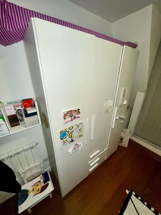 Armario blanco gran capacidad