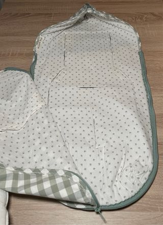 Saco capazo Walking Mum vichy verde